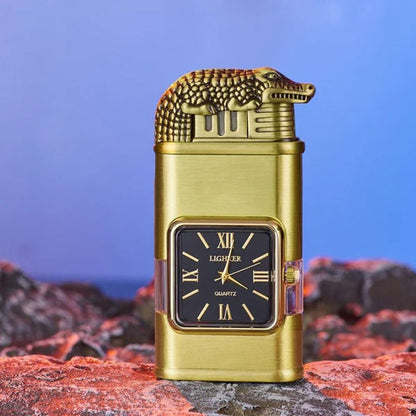 Windproof Lighter Vintage Watch Bezel Jet Flame Torch